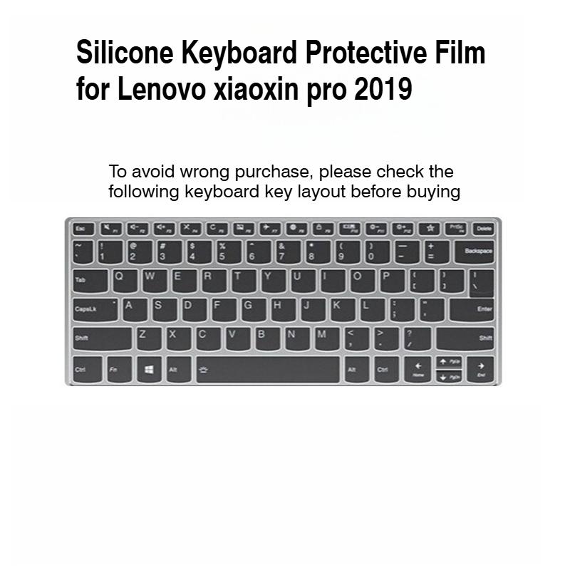 Silicone Keyboard Protective Film for lenovo xiaoxin pro 13 2019/2020 YOGA Pro 13s Keyboard cover