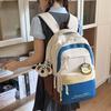 Contrast Small Fresh Korean Version of Mori Backpack Leisure Large Capacity Junior High School Students Schoolbag Girl Cute Backpack.