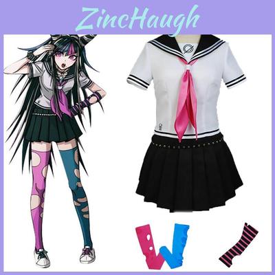 Стильный костюм школьной формы Ибуки Миоды из Danganronpa, идеально подходящий для косплей-мероприятий