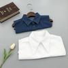 Pure Cotton Simple Conventional Fake Collar Classic Denim Fake Collar Good Quality