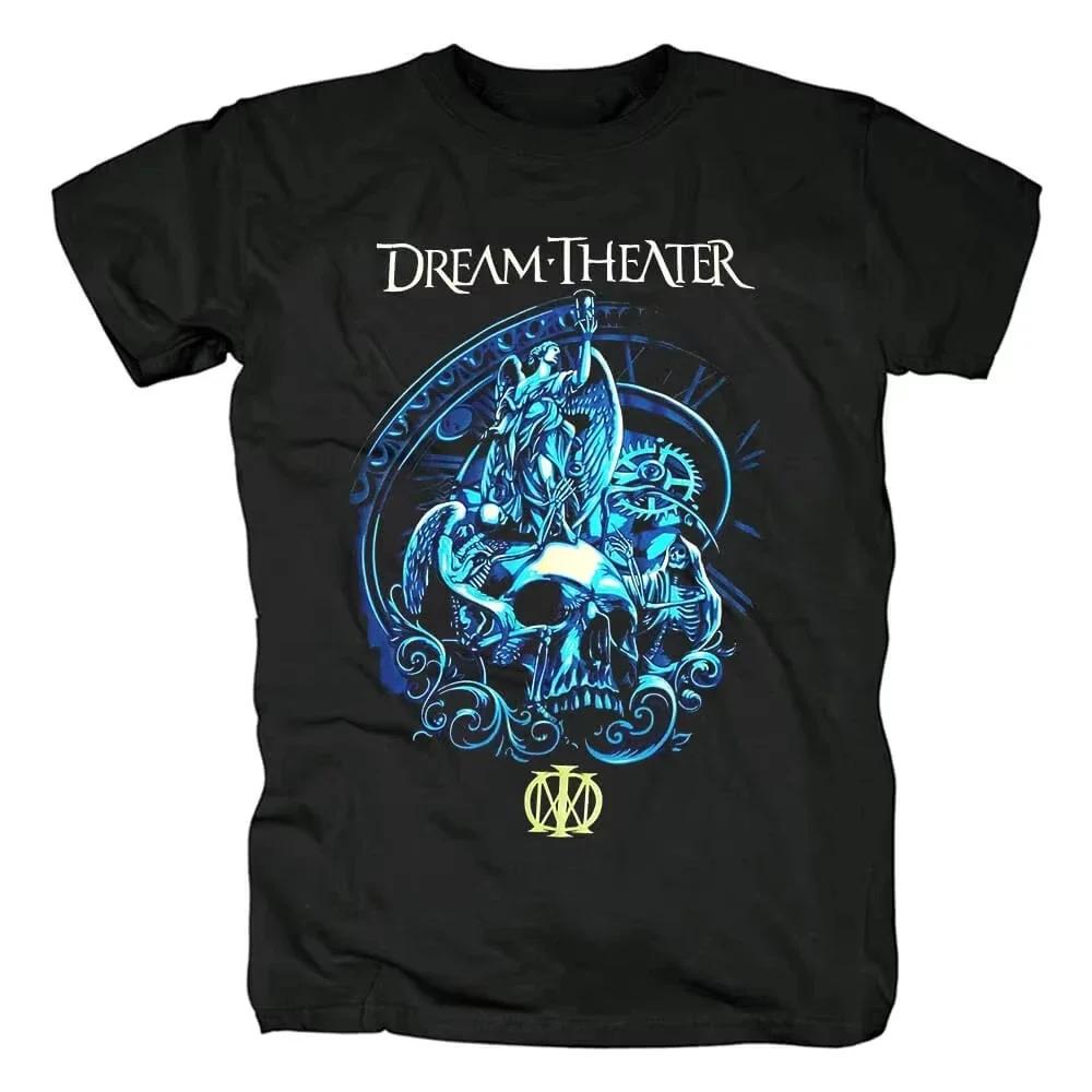 2025 Dream Theater Мужская футболка Хлопок Короткий рукав Хип-хоп Винтаж Edguy Футболка группы Женские Высокое качество Y2k Топы Уличная мода