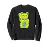Lucky Cat Cute Maneki Neko Vintage Style Sweatshirt