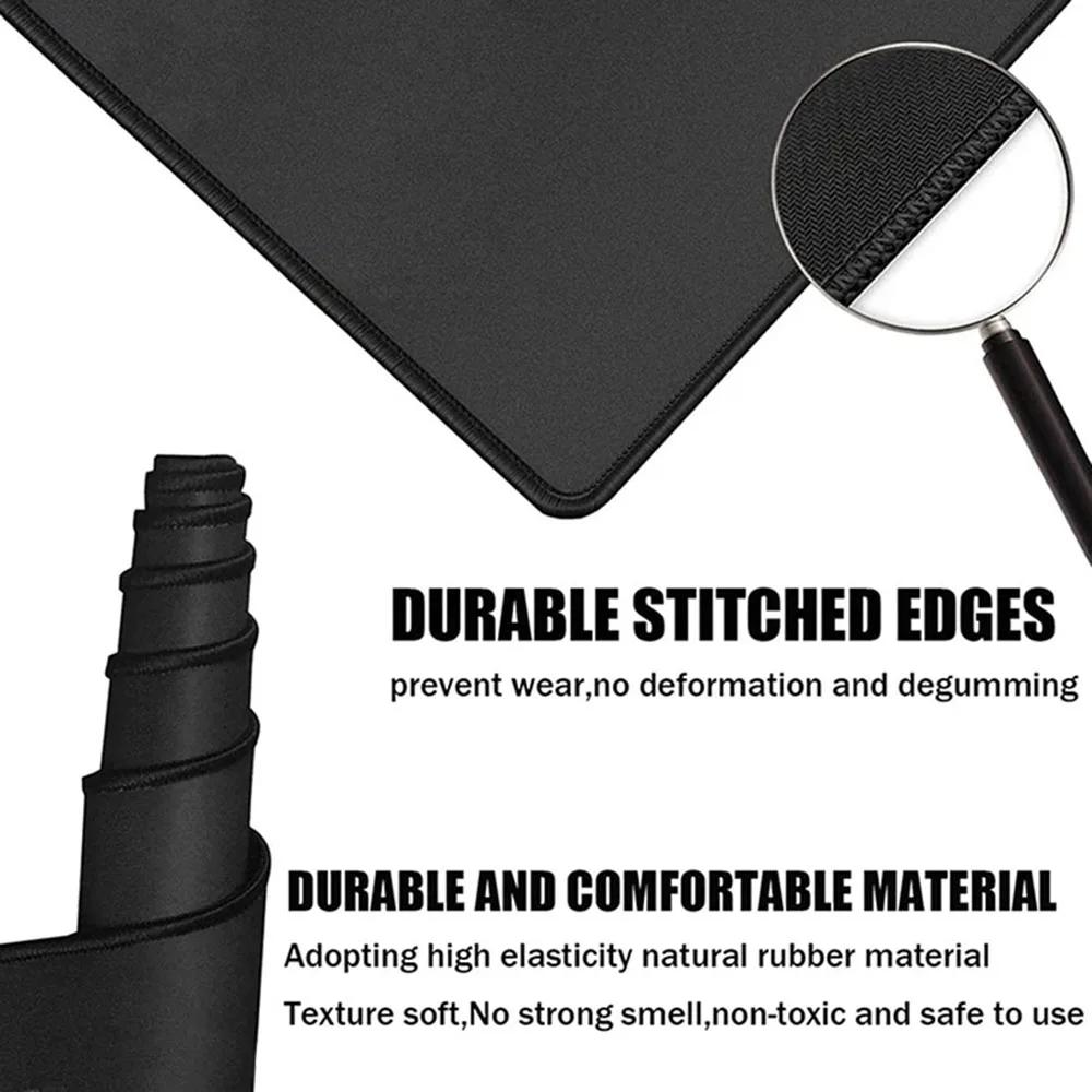 Large PC Rubber Mousepad Gaming Stitch Edge Thicken Mouse Mat XXL Anime Hollow Knight Rubber Non-slip Keyboard Laptop Mausepads