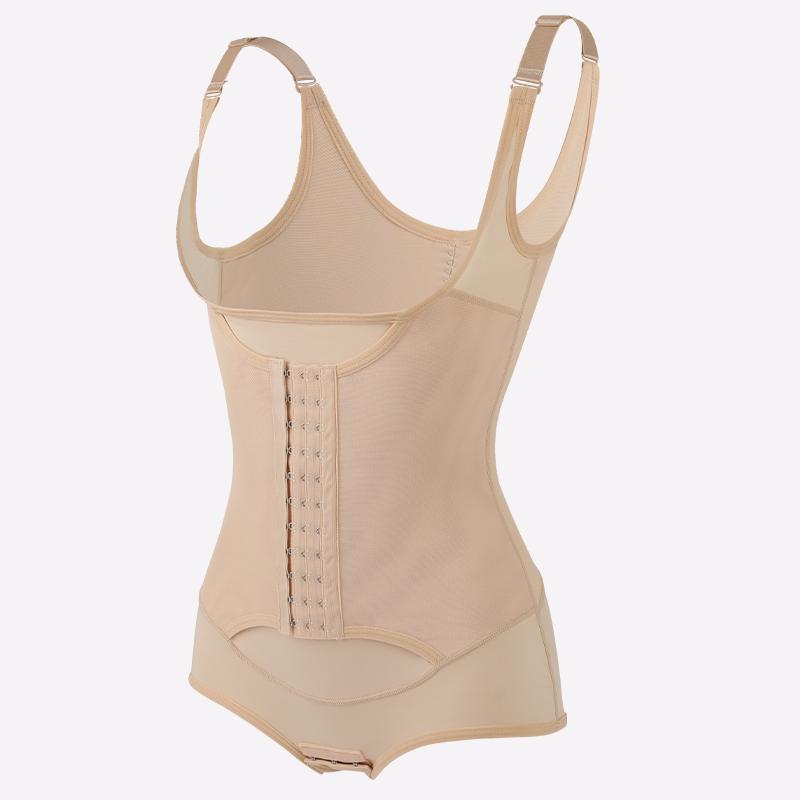 Women Compression Shapewear With Front Buckle Tummy Control Underbust Push Up Shaper Slimming Butt Lifter Fajas