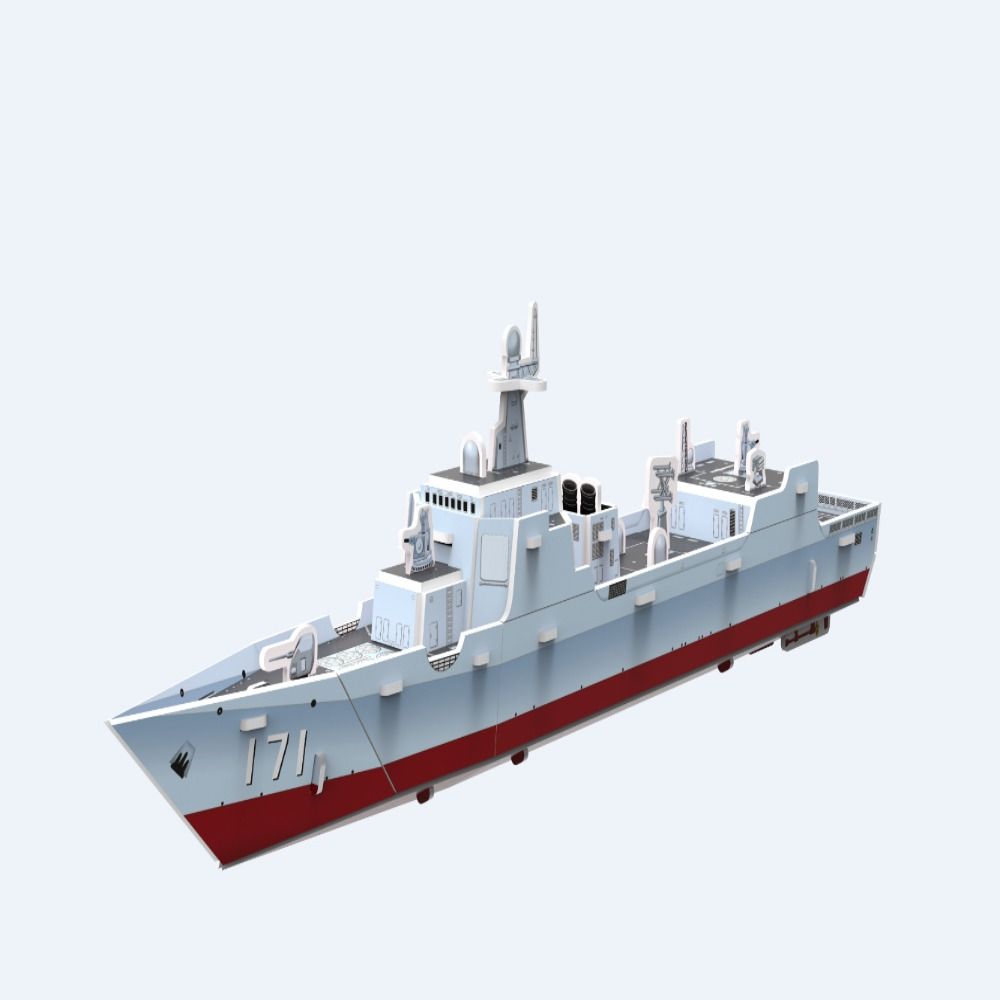 Cardboard 3D Castle Airplane Assembly Model 3d Puzzles Building Block Toy Kindergarten