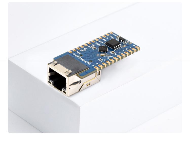 Плата разработки Raspberry Pi RP2350-ETH с Ethernet, 4 МБ TCP/UDP, датчиком температуры, часами