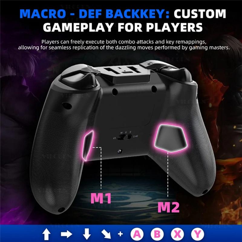 Игровой контроллер Bluetooth для IOS/Android Геймпад для ПК Hall Rocker Шестиосевой Джойстик с двойной вибрацией для Switch