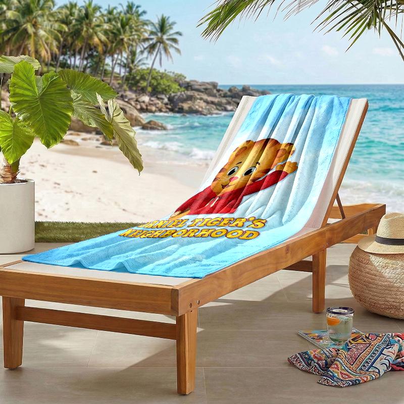 Daniel Tiger Fashion Beach Towel: Ideal for Summer Adventures Soft, absorbent and quick drying suitable for swimming and bathing