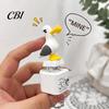 Decompression Keychain 1/2Pcs Seagull Mine Button Keychain, Rechargeable Fidget Clicker with Real Pocket-sized Stress Toy Sound & LED Light,