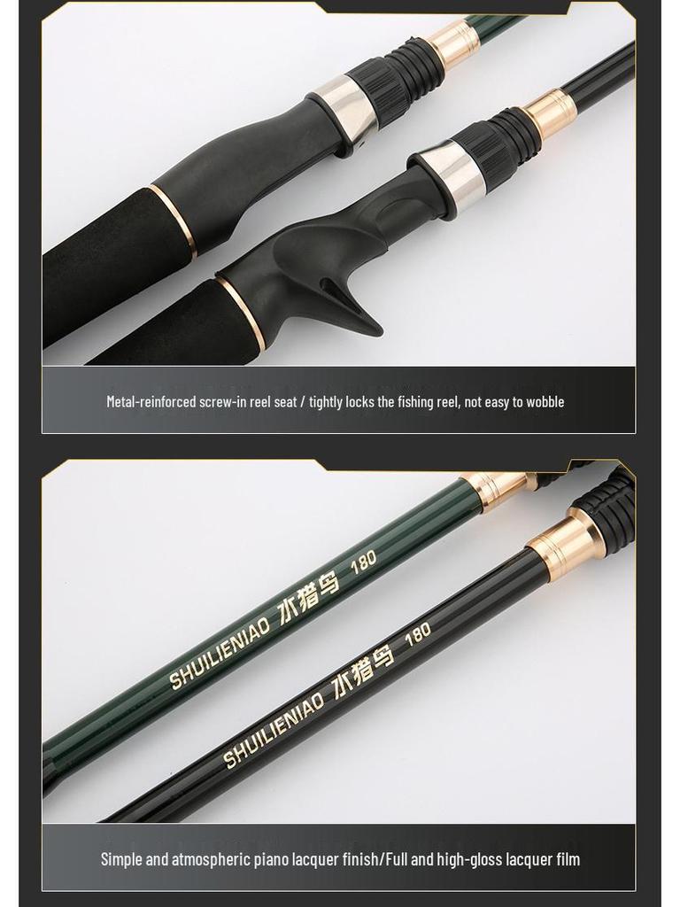Углепластиковое ультракороткое телескопическое удилище для ловли на приманку с пистолетной рукояткой - Спиннинговое удилище для дальнего заброса