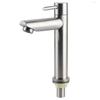 PLEAVIT Single-Lever Stainless Steel Lavatory Faucet, Water-Saving, 18cm, for Toilets, Sinks, and Hand Wash Basins