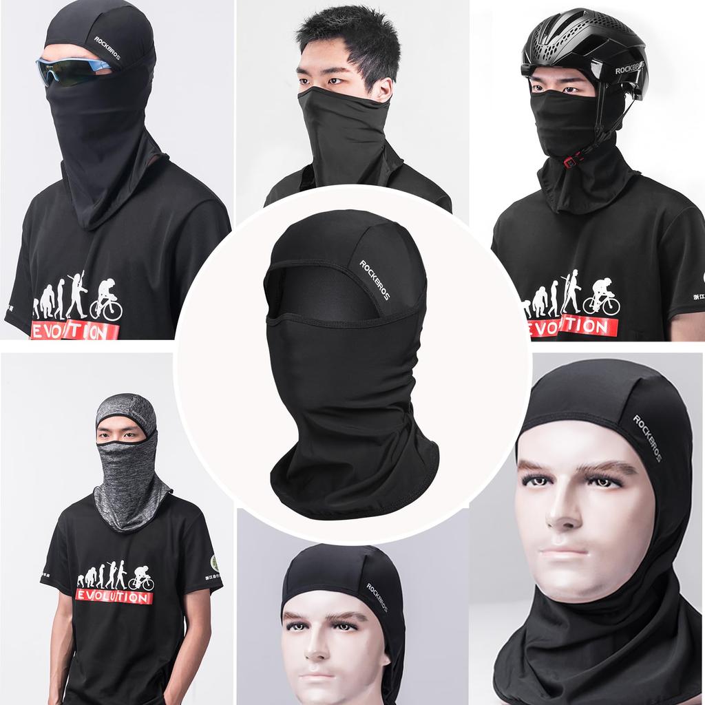 ROCKBROS Балаклава для лица Летняя Защита от солнца и УФ-лучей Идеально подходит для и занятий спортом на открытом воздухе Маска, Покрытие, Балаклава, Защита, Охлаждающая, Многоразовая, Стираемая, Дышащая,