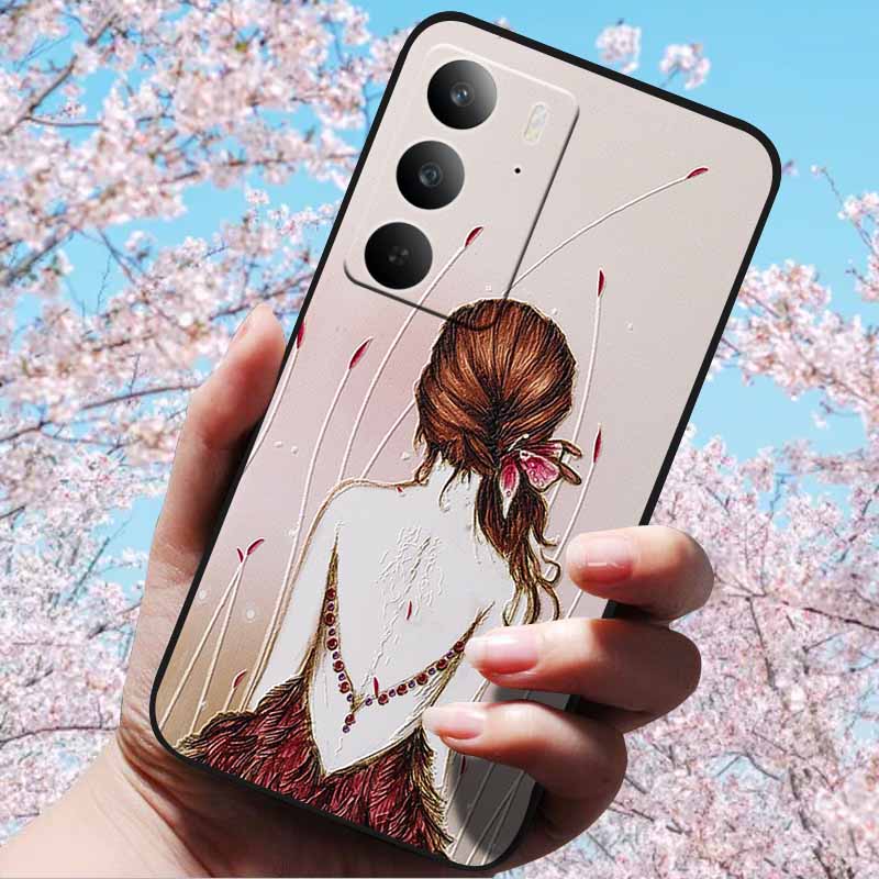 3D Рельефные Ретро Чехлы Для Realme C75 4G Мягкая Силиконовая Задняя Крышка Чехол Для Realme C75 4G 3D ТПУ Рельефные Чехлы 3D C75 c 75