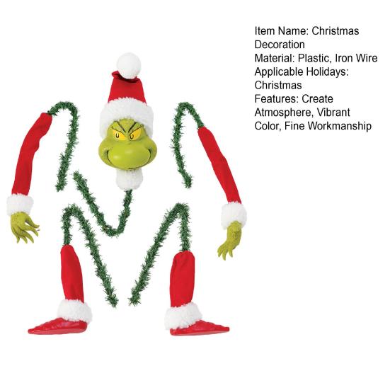 1 Набор Праздничные Рождественские Украшения Фигурки Создают Атмосферу Меховое Украшение на Руку