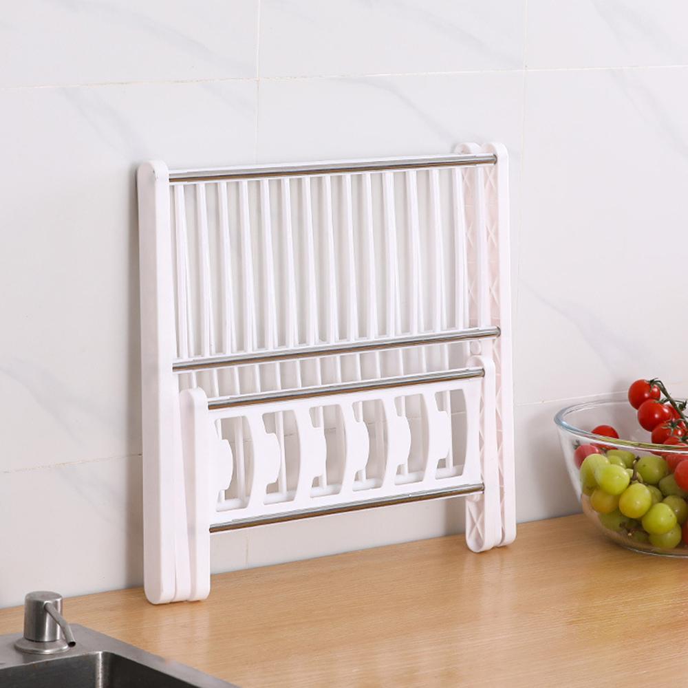 Складная и легко сливаемая полка для мисок и подносов, многоцелевая полка для хранения посуды, полка для хранения мисок и подносов для посуды