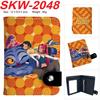 KPop Demon Hunters Wallet Vertical Snap Button Double Layer Card Holder Coin Purse Portable 1pcs