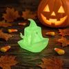Haunted Ship Model 3D Printed Halloween Boat Figurine, Spooky Ghost Pumpkin Reusable Decor Statue for Party Tabletop Home Accents