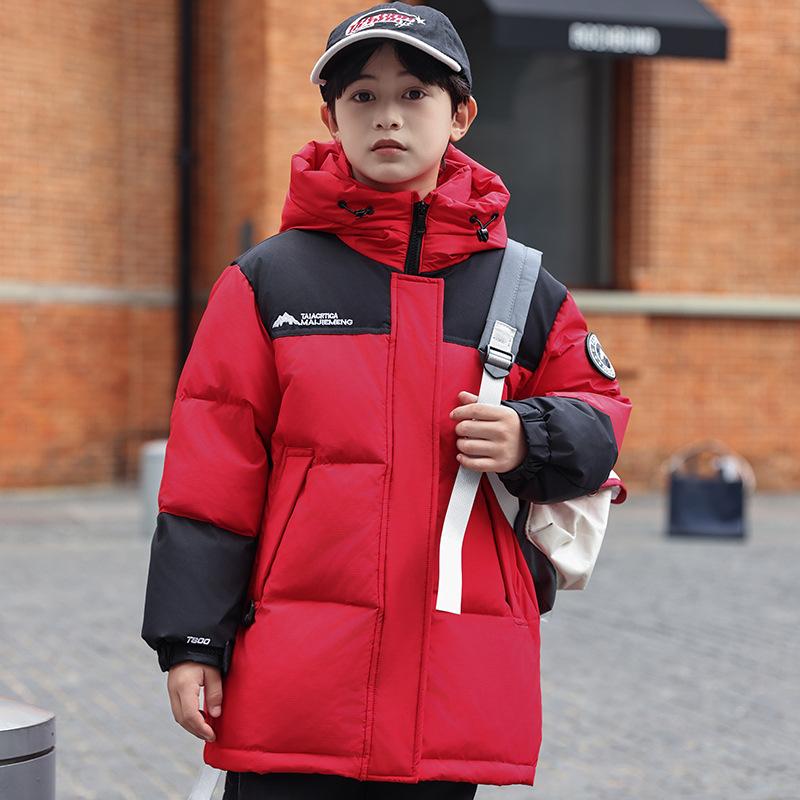 Boys and Girls Down Jacket Mid-length Thick Winter Warm Stylish Coat