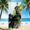 1Pc Hulk'S Grip Power Strength Beach Towel Quick Dry Multiuse For Beach Pool Gym Yoga Home Travel Christmas Halloween Xmas Gift Es137
