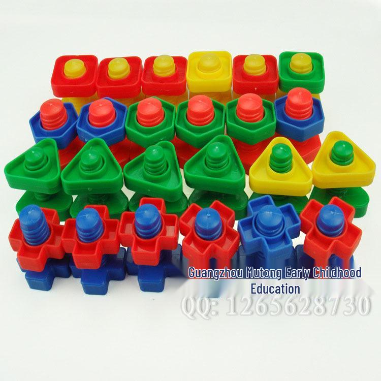 Развивающая игрушка для малышей «Сопоставление винтов и болтов» (1-3 года) - Настольные сборочные блоки и обучающее пособие