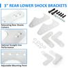 Adjustable Coil Over Coilover Shock Mount Kit Lower Brackets For 3" Axle Tubes