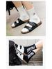 Мужские сандалии Birkenstock с двумя пряжками и открытым носом - Летняя повседневная уличная обувь Шлепанцы
