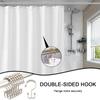 Shower Curtain Rings Metal Glides Rollers Shower Hooks For Bathroom