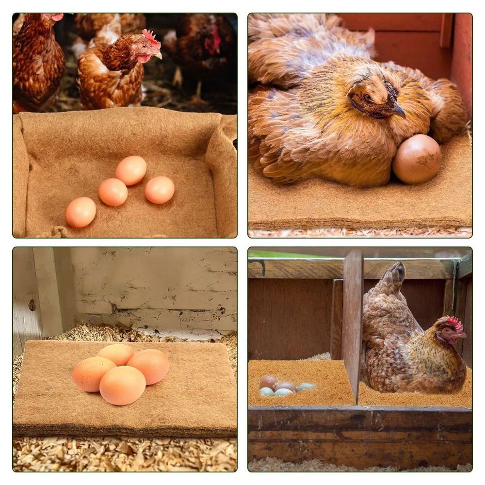 6pcs Reusable Chicken Nesting Pads 30*30cm Hens Nesting Pad New Poultry Supplies Laying Eggs