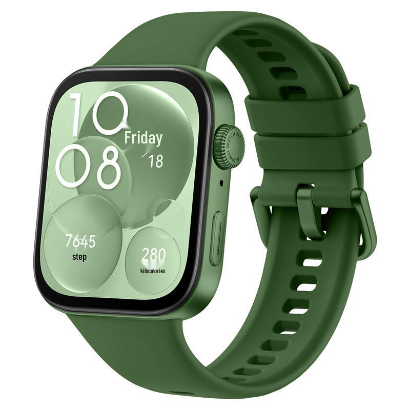 Совместим с часами Huawei Fit4, ремешок из микротекстурированного силикона, по стилю аналогичен оригинальному ремешку HUAWEI FIT3.