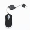 Lightweight mini Retractable Mouse Retractable Cable Computer Mice  for Computer PC Laptop