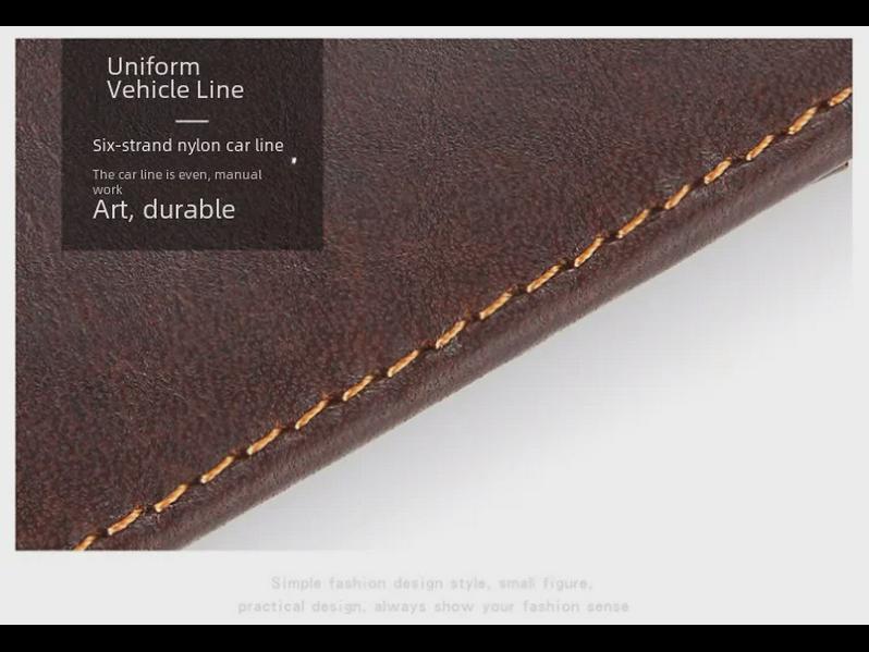 Men’s Retro Genuine Leather Wallet & Money Clip