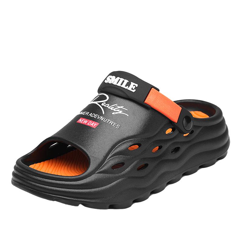 Модные мужские сандалии Летняя спортивная повседневная обувь ЭВА легкие массажные пляжные сандалии с мягкой подошвой Легкие шлепанцы мужская семейная обувь