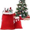 1pc 70/100cm Red Extra Large Santa Claus Velvet Drawstring Bag Xmas Party Holiday Gift Storage New Year Evening Prop Decor Bag