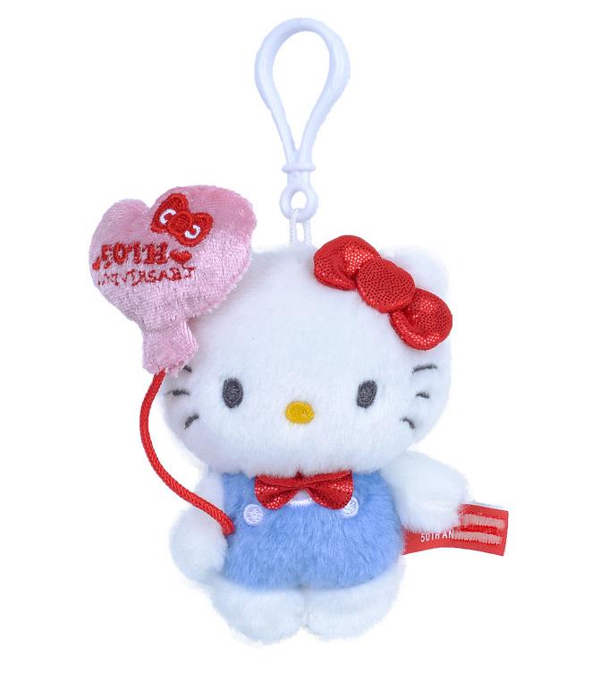 New Product In Stock Japanese Love Button Kt Cat Plush Toy Doll Pendant Cute Bow Girl'S Heart Plush Bag Pendant Surprise Gifts
