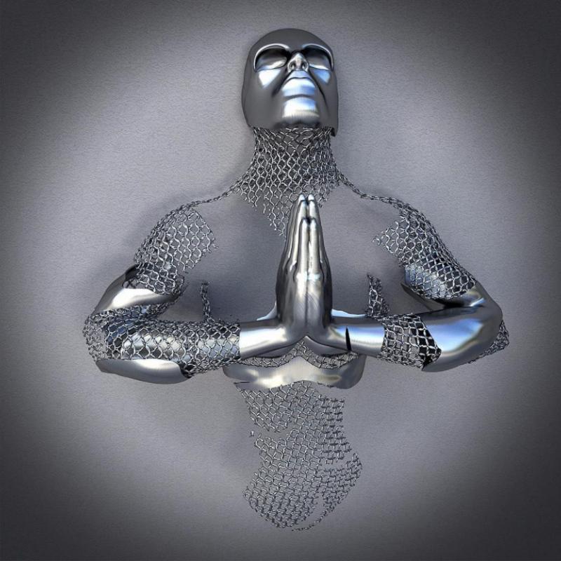 Металлическая фигура, статуэтка, художественный постер, подвесная картина, современное украшение для дома, бескаркасная картина на холсте, сердечник для распыления краски