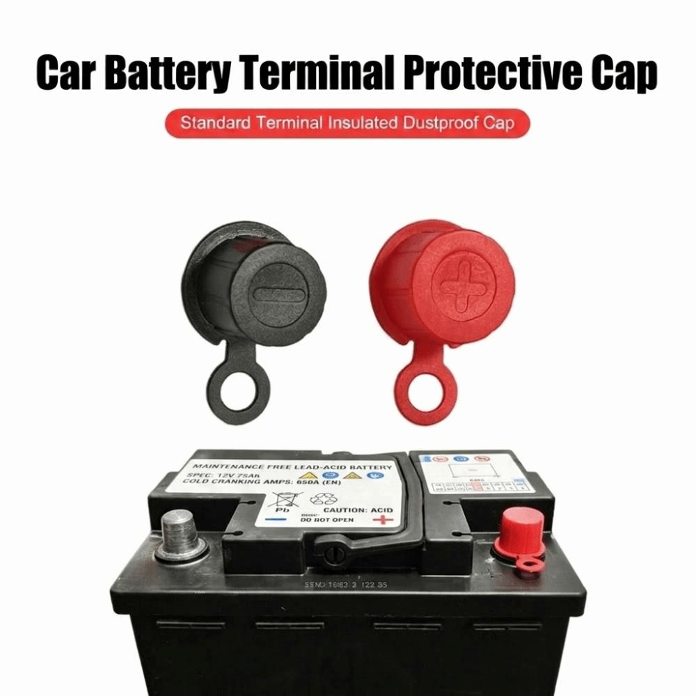 1 Pair Dust Proof Battery Protector Water Proof Insulated Cap Automotive Battery