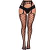 Plus Size Women's Lace Floral Thigh High Pantyhose Fishnet Body Stockings Over Knee Mesh Socks Tights Leggings Bottom
