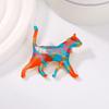 Fashion Colorful Cute Cat Brooch Animal Enamel Corsage Accessories Pins Bag Hat Badges Decoration Casual Banquet Gifts