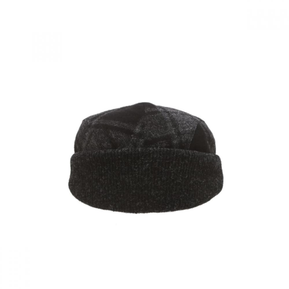 Daks Wool Blend Hunting Cap Gray Check Dbhe5f261g3