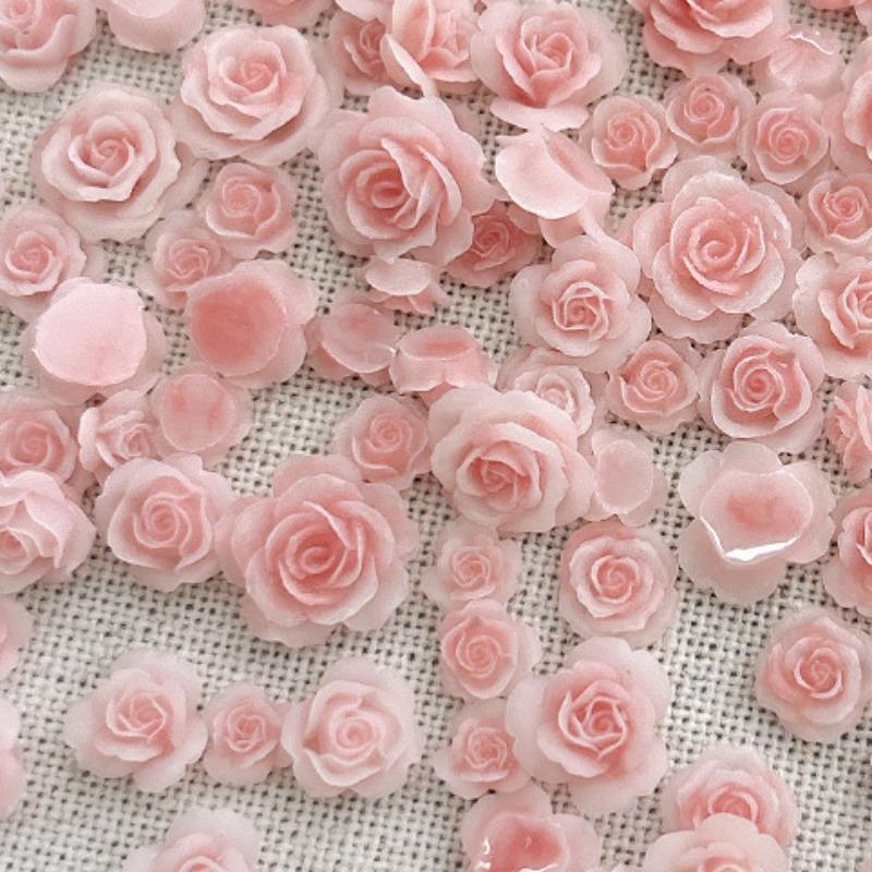 50 шт. 3D микс размеров красивые цветущие розы смоляной клей для ногтей стразы украшения маникюрные подвески для ногтей