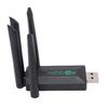 Двухдиапазонный WiFi USB-адаптер 2.4G 5G Gigabit Бездрайверный Настольный ПК 1300 Мбит/с Беспроводной Донгл с