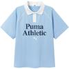 Puma Детская летняя футболка с коротким рукавом и цветовыми блоками 2026