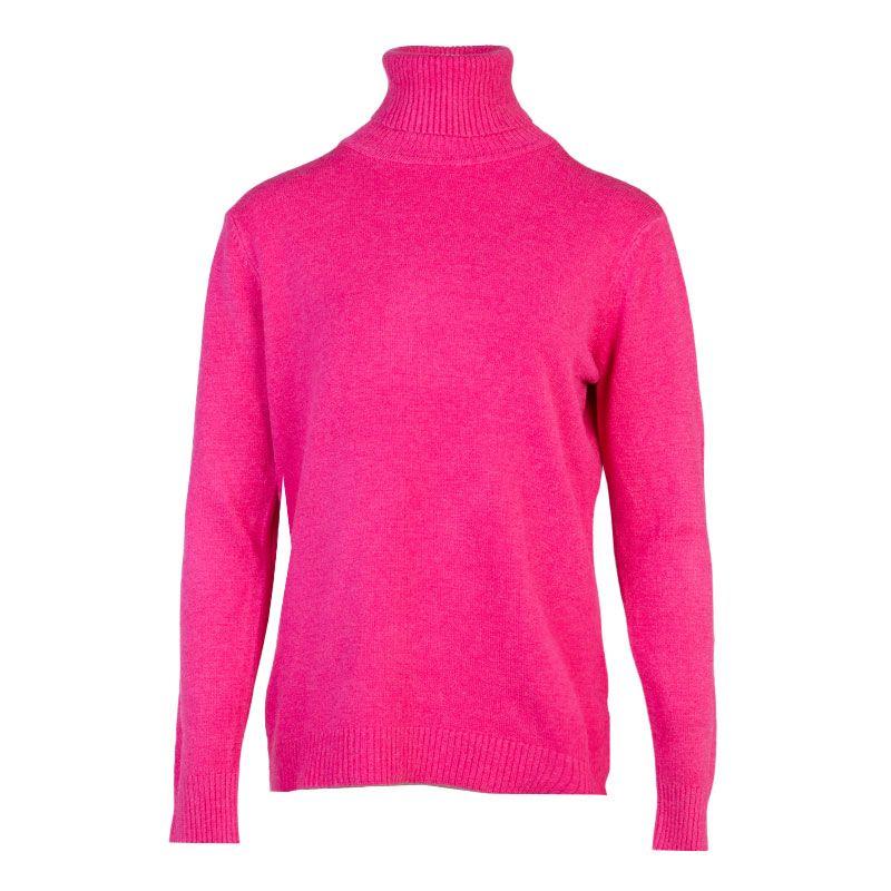BELLE FEMME Women's Wool and Cashmere Turtleneck Sweater