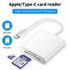 3в1 Otg адаптер для Lighting Type-C на TF SD USB кард-ридер для Macbook Apple Iphone Huawei Xiaomi Camera Photo Data Converter