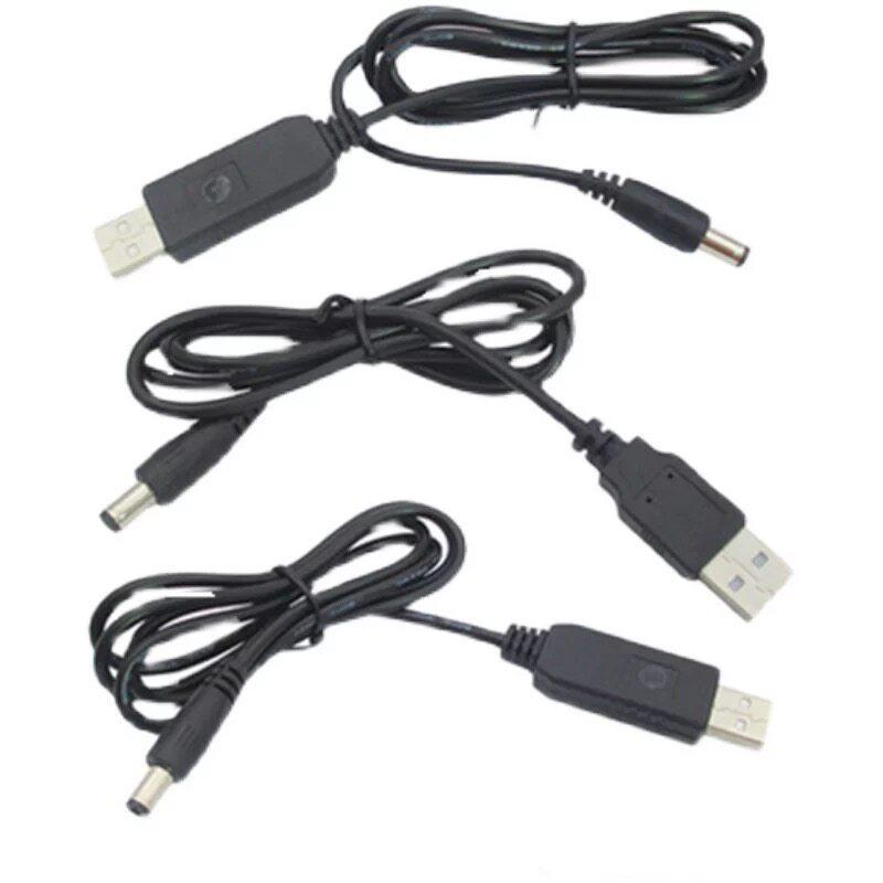 USB Boost Cable: Power Bank to 9V/12V Router/Modem Conversion Cord