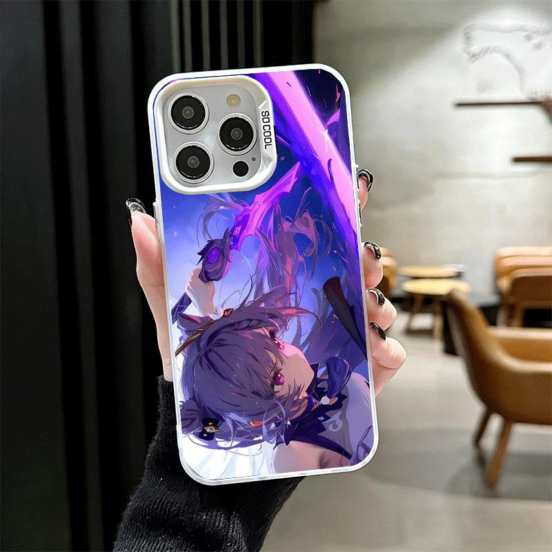 Genshin Impact Кецин Ударопрочный Чехол для Телефона для iPhone 17 Air 16 16E 15 Pro Max 14 Plus 13 Mini 12 Задняя Крышка Противоударный Fundas