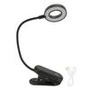 Desk Lamp Clip On Lamp Touch Control Multifunction Desk Light with 360 Degree Goose Neck for Bed