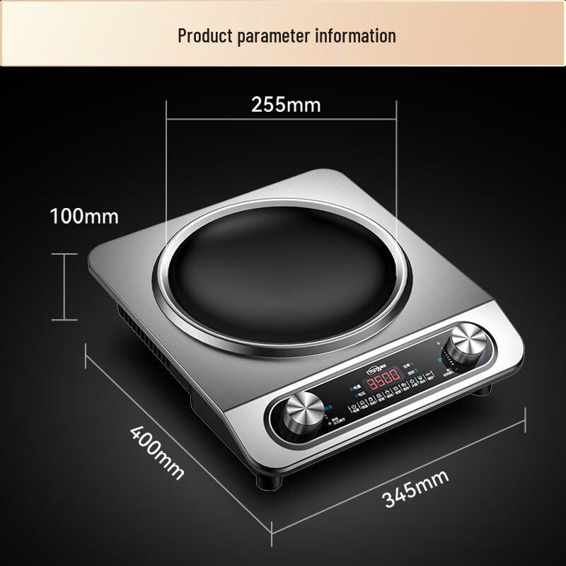 YuYang 3500W Concave Induction Cooker with Soup Pot CN plug (adapter included)