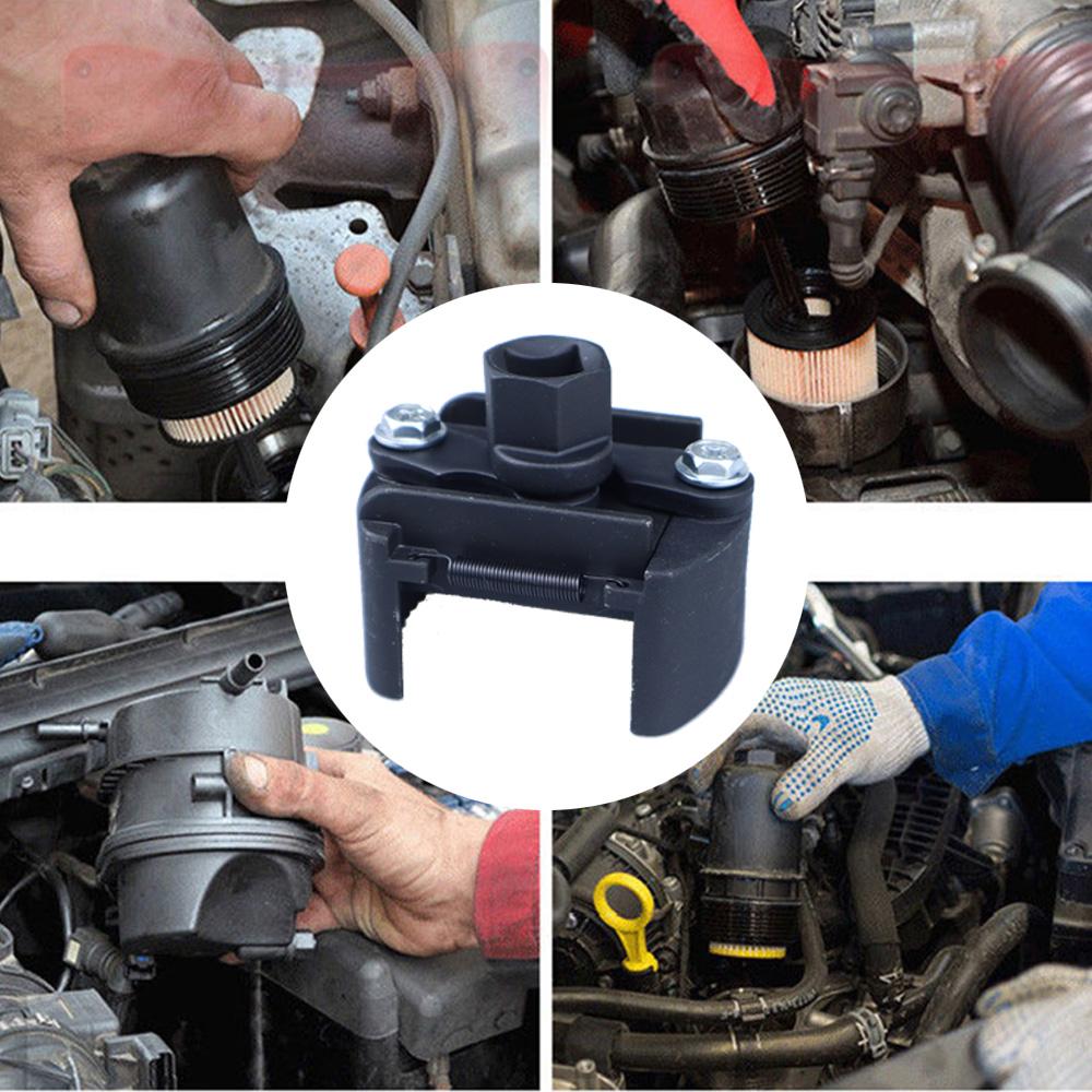 Регулируемый ключ для масляного фильтра 2,36-3,15 дюйма 60-80 мм Инструмент для снятия масляного фильтра Привод 1/2'' Крышка Маленький Средний навинчиваемый масляный фильтр