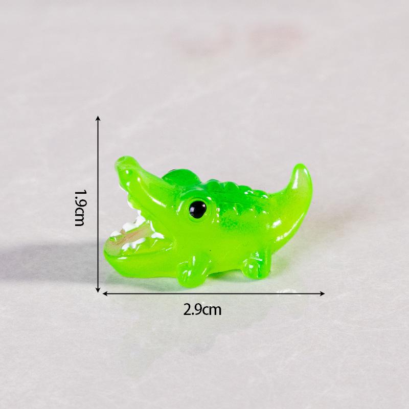 Светящийся мультяшный крокодил 3D кулон смола украшение для автомобиля
